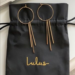 lulus geometric earrings